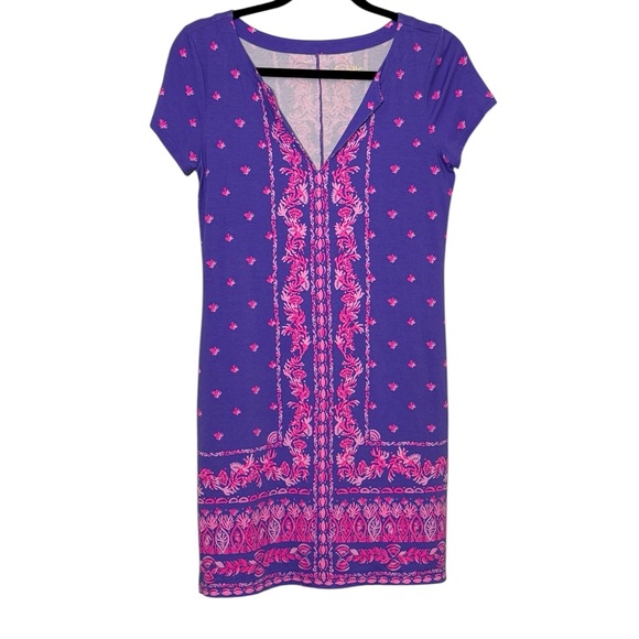 Lilly Pulitzer Dress Size Small Purple Pink V-neck Shift